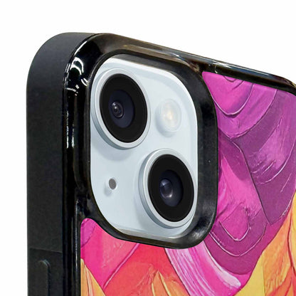 iPhone 15 Plus Case — Pansexual Flag Color Theme Small Rainbow, Unique Phone Case Design
