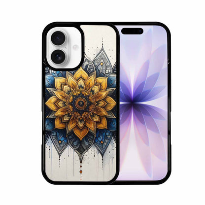 iPhone 17 Case — Black &amp; Blue Ink Original Art, Custom Art Phone Cover