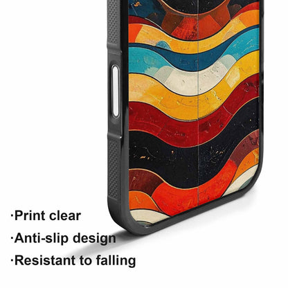 iPhone 17 Case — Retro Wave Scallop Stripe Small Retro, Custom Printed Phone Case