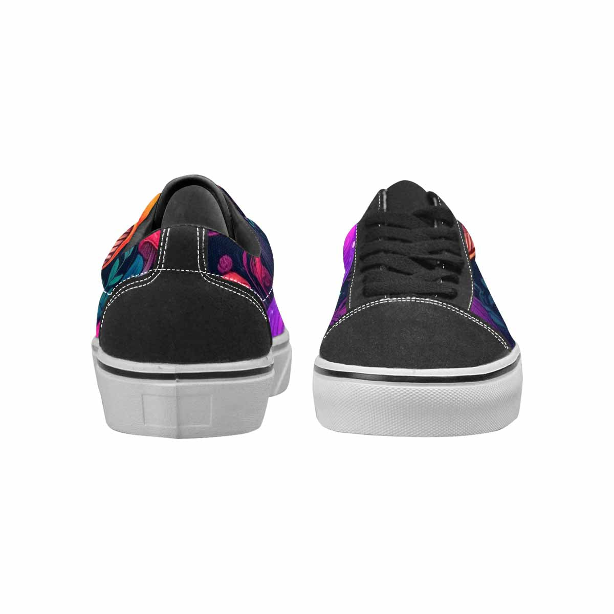 WOMEN'S Psychedelic Mushroom Canvas Lace-Up Wallpaper Art Sneakers