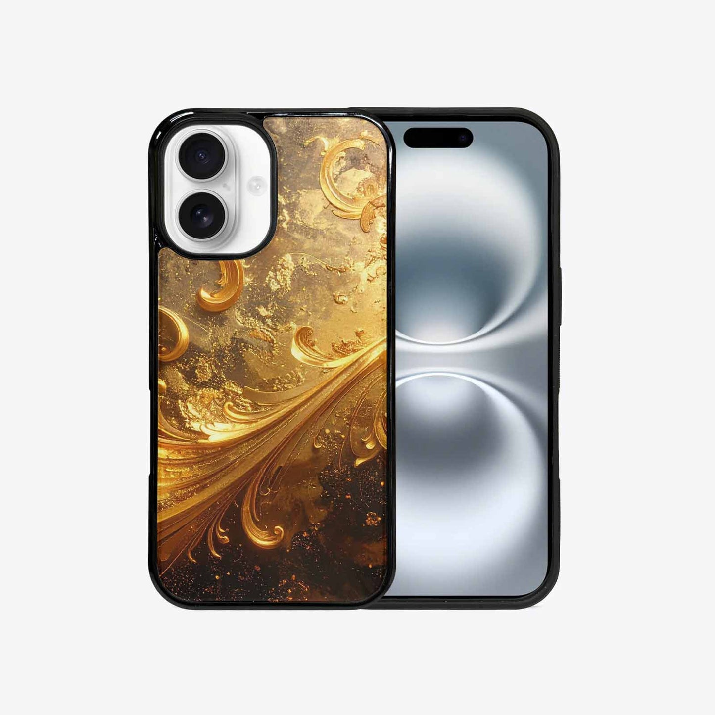 iPhone 16 Case — Klimt Gold Leaf Artwork Pattern, Unique Phone Case Design