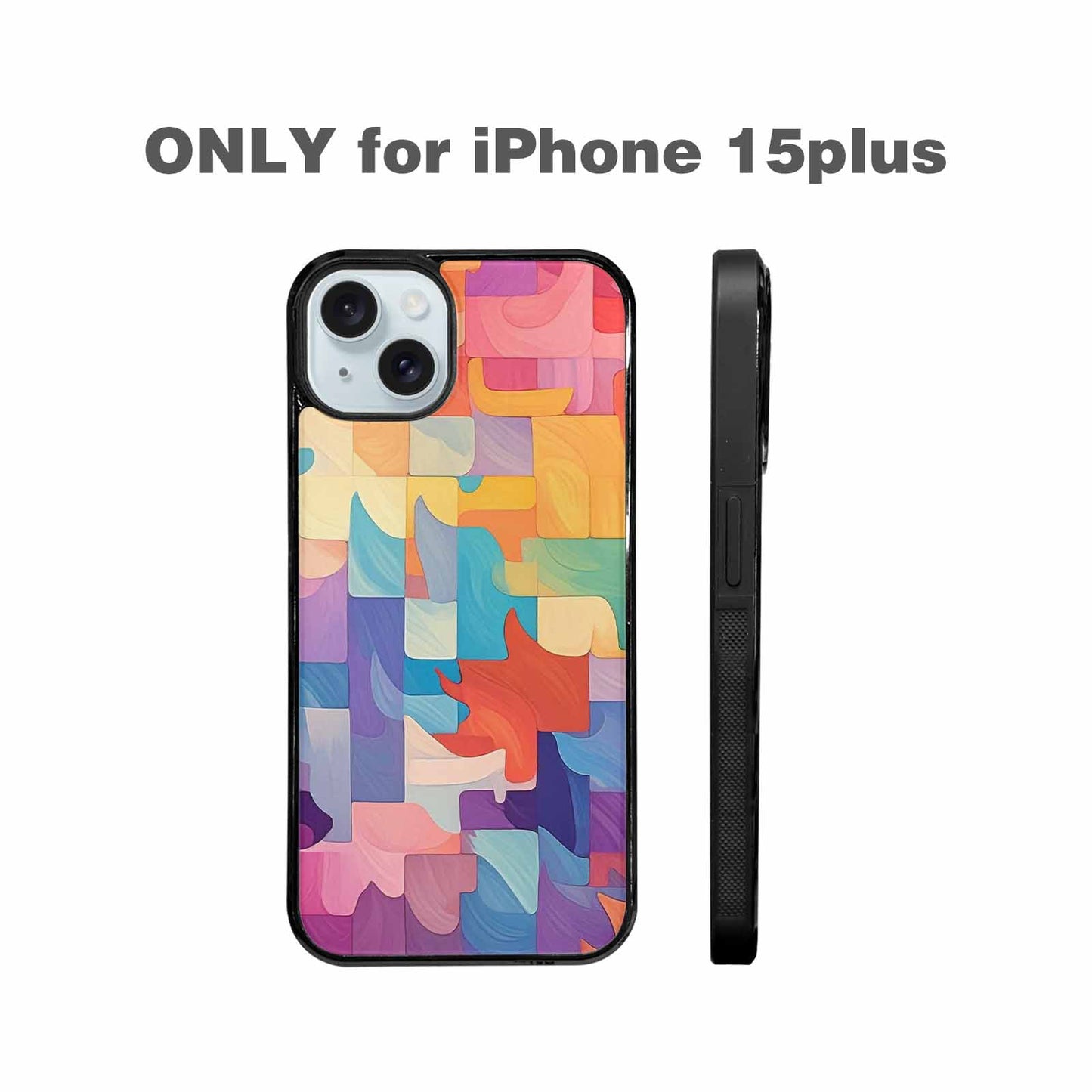 iPhone 15 Plus Case — Color Gradient Fade Pattern Hundreds Of, Custom Print Case Cover