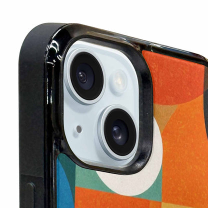 iPhone 15 Plus Case — 1990s Memphis Art Pattern, Unique Phone Case Design