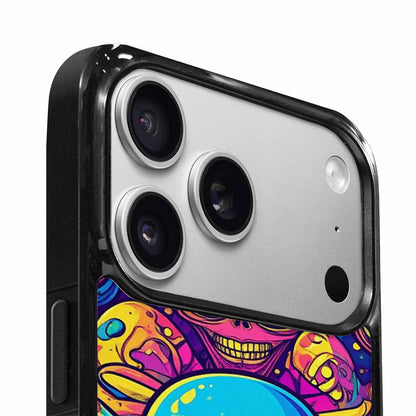 iPhone 17 Pro Case — Alien Ufo Cartoon Art Pattern Alien, Custom Art Phone Cover