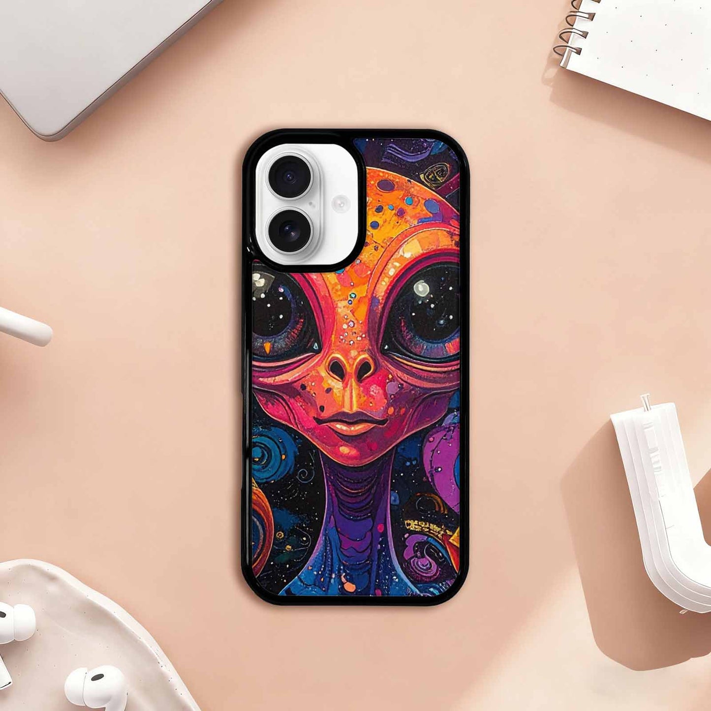 iPhone 17 Case — Cartoon Alien Characters Alien Scifi, Original Design Phone Case