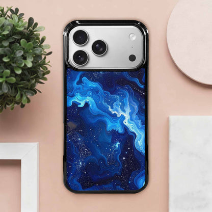 iPhone 17 Pro Max Case — Galaxy Art Blue Starfield Galaxy Space, Personalized Phone Case