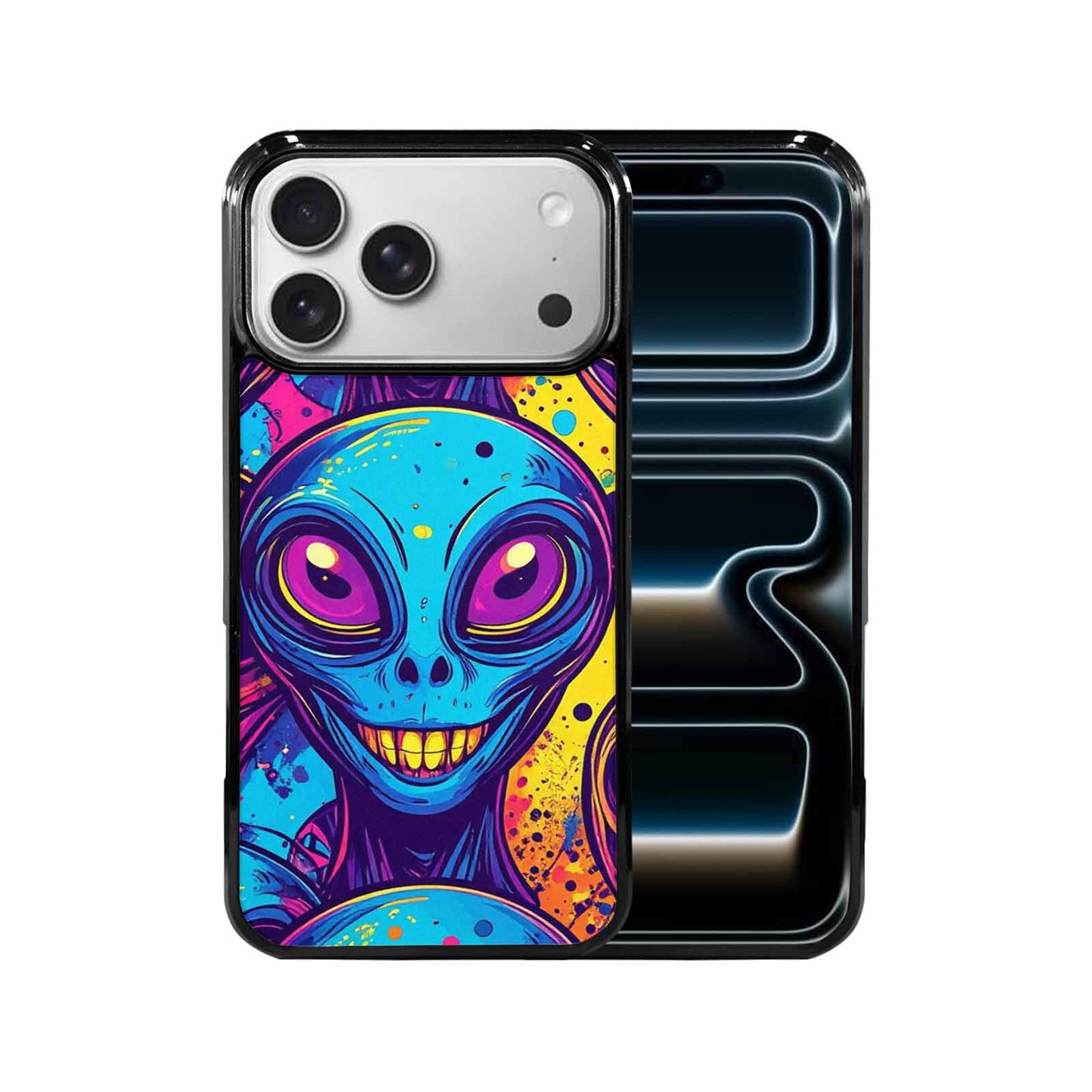 iPhone 17 Pro Max Case — Alien Ufo Cartoon Art Alien Scifi, Customized Protective Case
