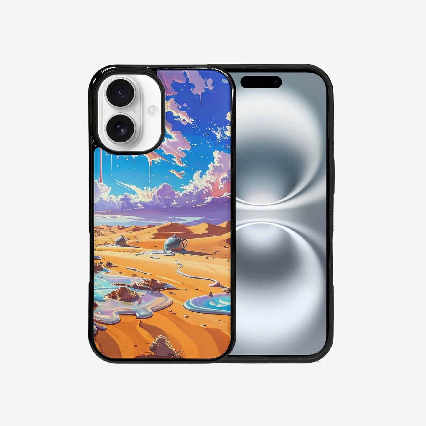 iPhone 16 Case — Surrealist Desert Dreamscape, Custom Made Phone Cover