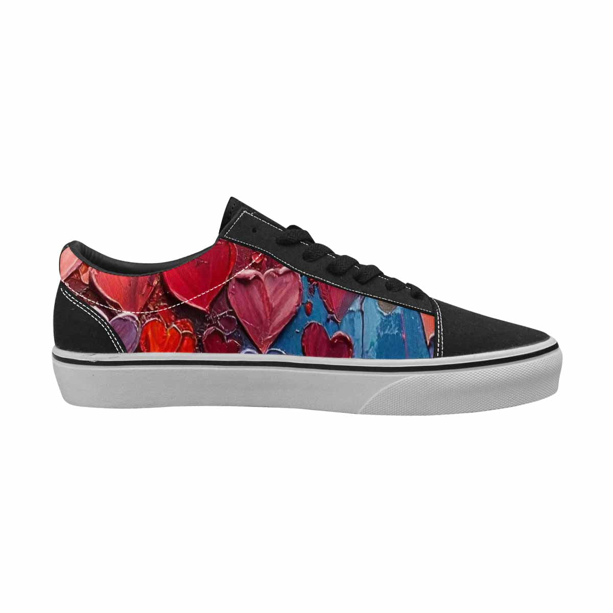 MEN'S Hearts Full Color Canvas Boutique Surreal Custom Shoes