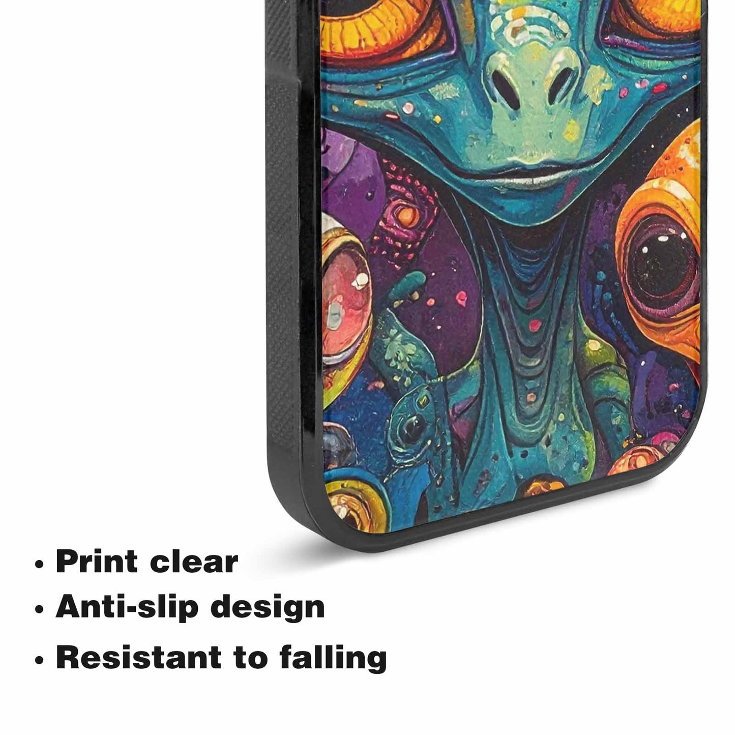 iPhone 15 Plus Case — Cartoon Alien Characters, Custom Designed Case Cover