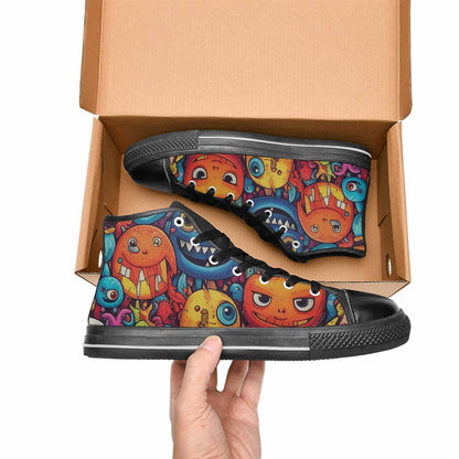 MEN'S Cartoon Monster Character High Top Canvas Y2K Custom Sneakers