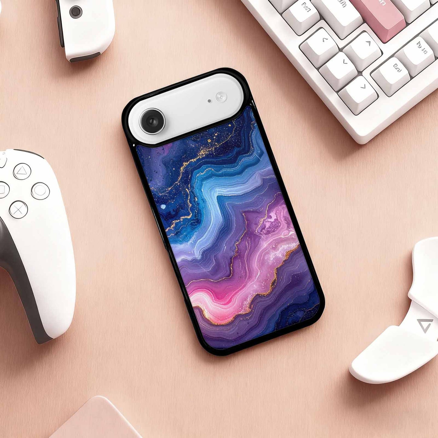 iPhone 17 Air Case — Marble Galaxy Space, Original Design Phone Case