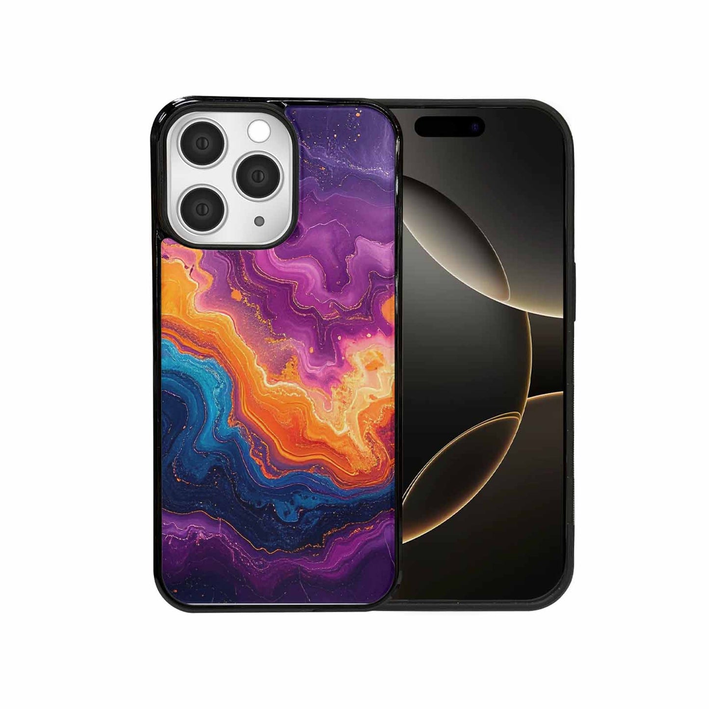 iPhone 15 Pro Max Case — Psychedelic Marble Tessellation, Original Design Phone Case