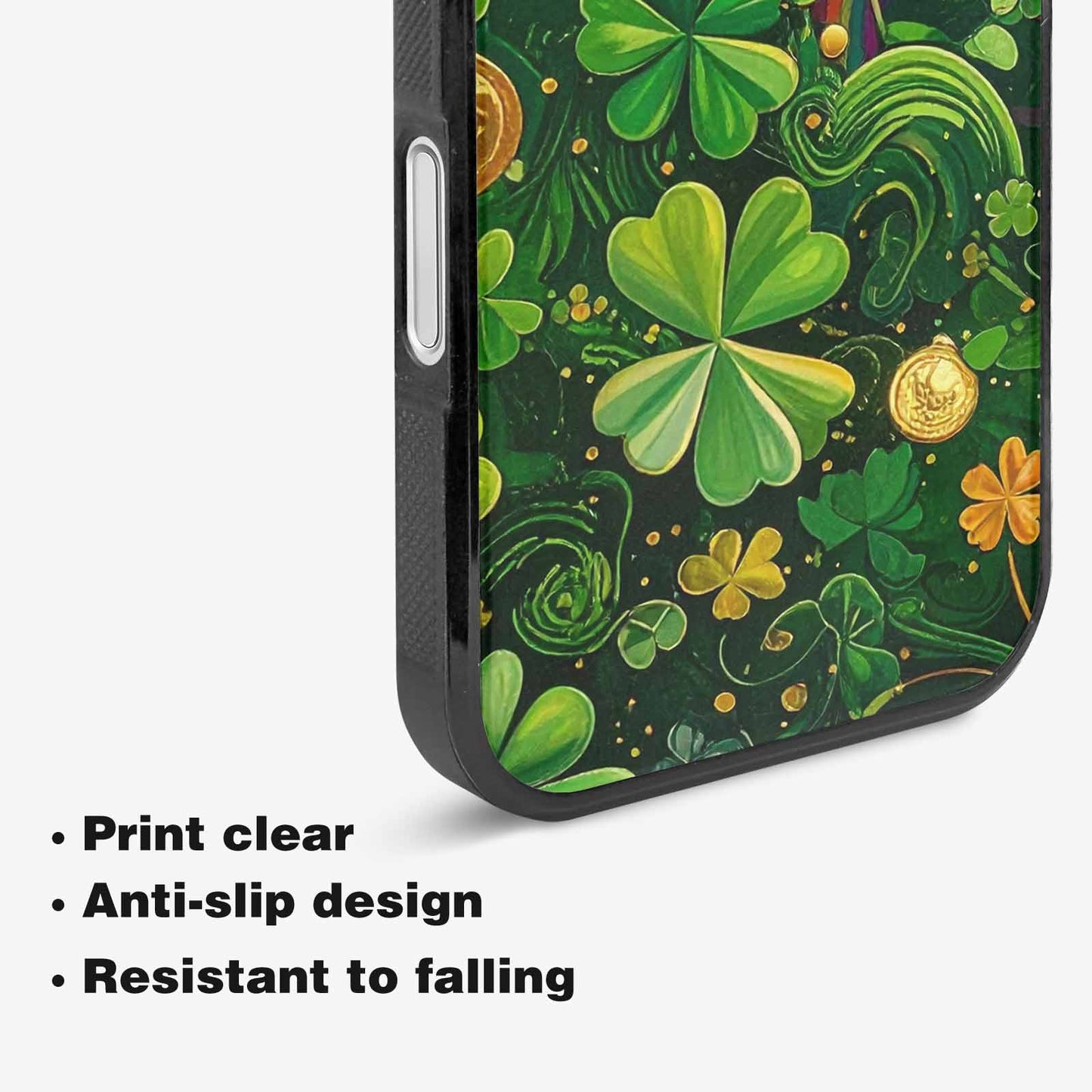 iPhone 16 Case — St Patrick\'s Clover St Patrick\'s Clover, Custom Printed Phone Case