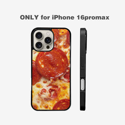iPhone 16 Pro Max Case — Pepperoni Pizza Print, Custom Made Phone Cover