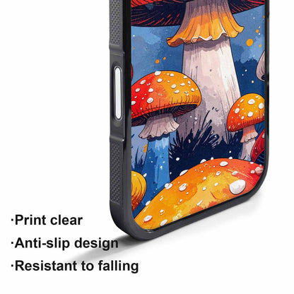 iPhone 17 Air Case — Vivid Winter Mushroom Seamless Cartoon Cute, Custom Printed Phone Case