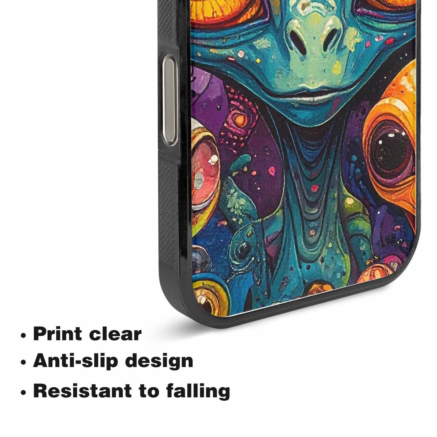 iPhone 15 Pro Max Case — Cartoon Alien Characters, Custom Phone Case