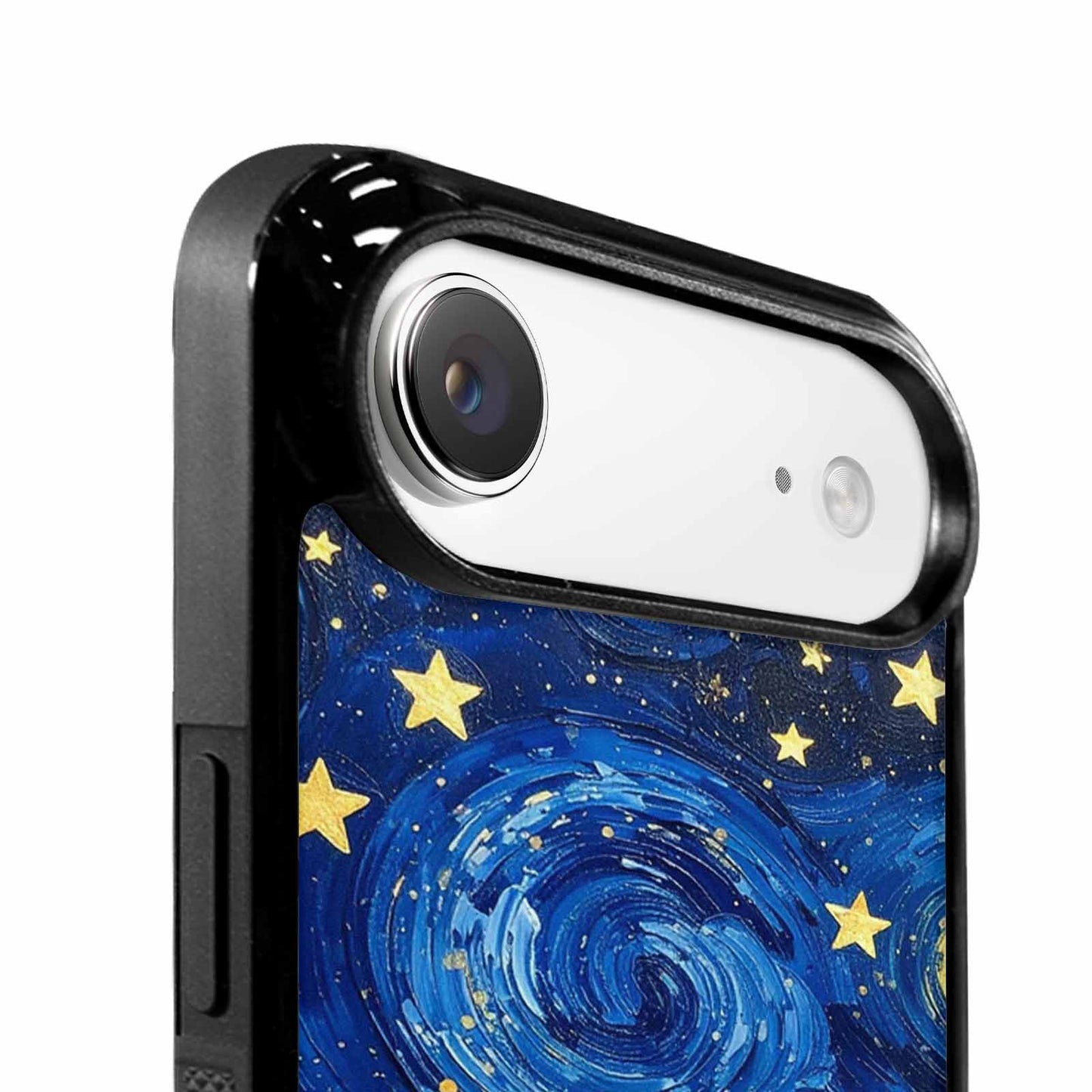 iPhone 17 Air Case — Swirling Deep Blue Night Sky Galaxy, Personalized Phone Case