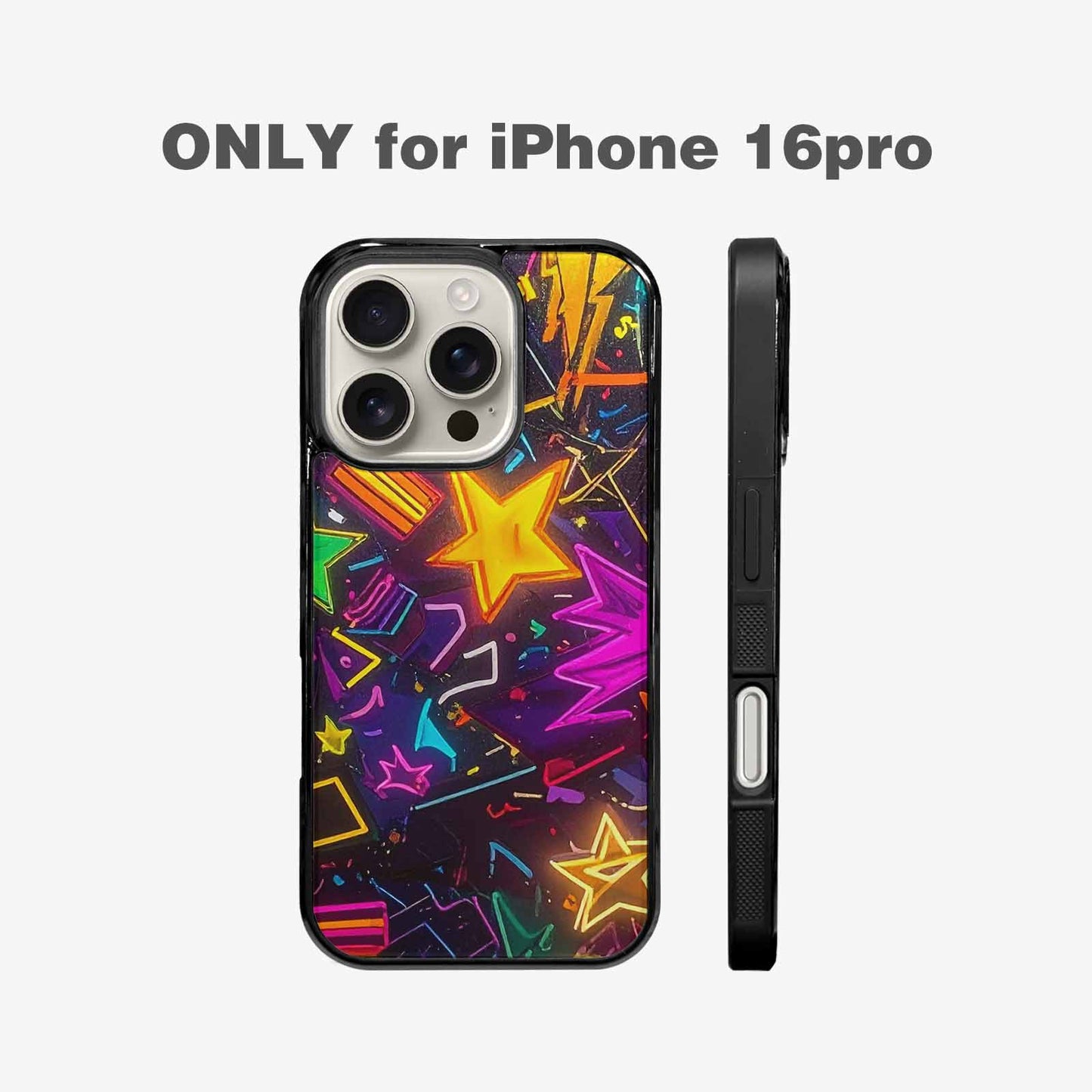 iPhone 16 Pro Case — 80s Retro Motif 80s Retro Motifs, Custom Designed Case Cover