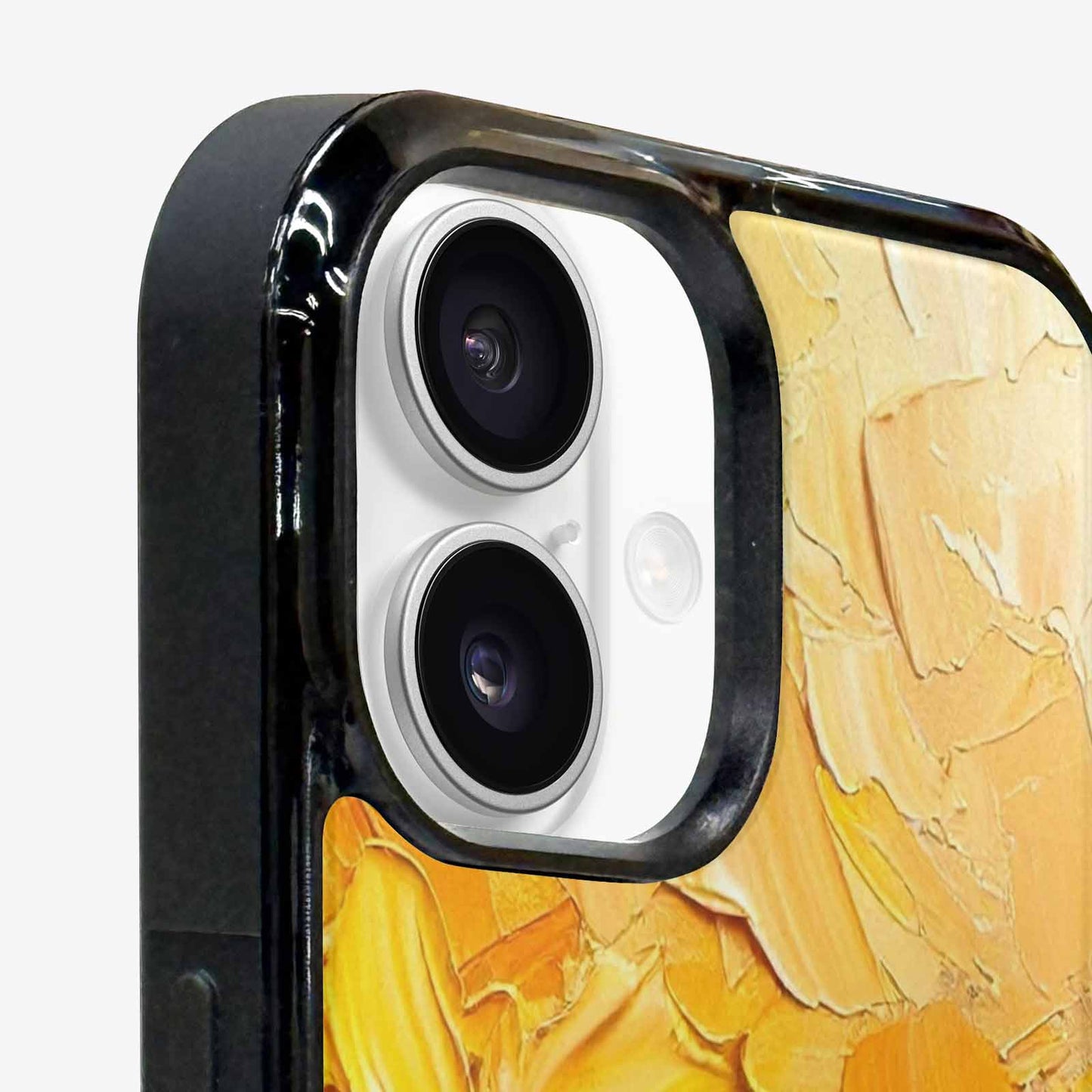 iPhone 16 Case — Impressionist Sunflower Brushstroke Pattern Hundreds Of, Custom Art Phone Cover