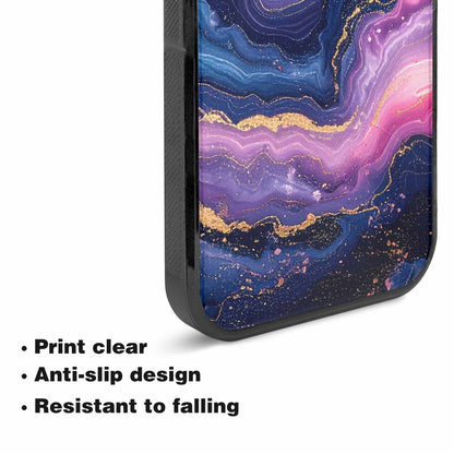 iPhone 15 Case — Marble Galaxy Custom Personalized Phone Cover, Custom Designed Case Cover