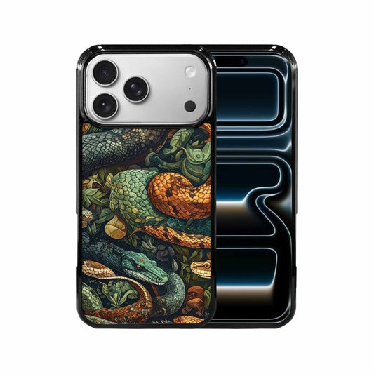 iPhone 17 Pro Max Case — Small Snake Skin Reptile Original Art, Custom Print Case Cover