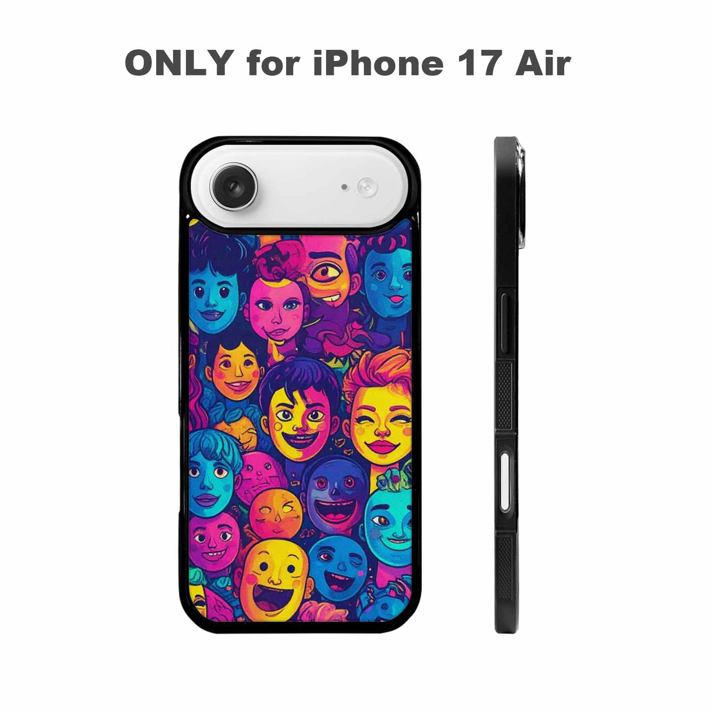 iPhone 17 Air Case — Small Funny Looking Cartoon People Cartoon, Custom Art Phone Cover
