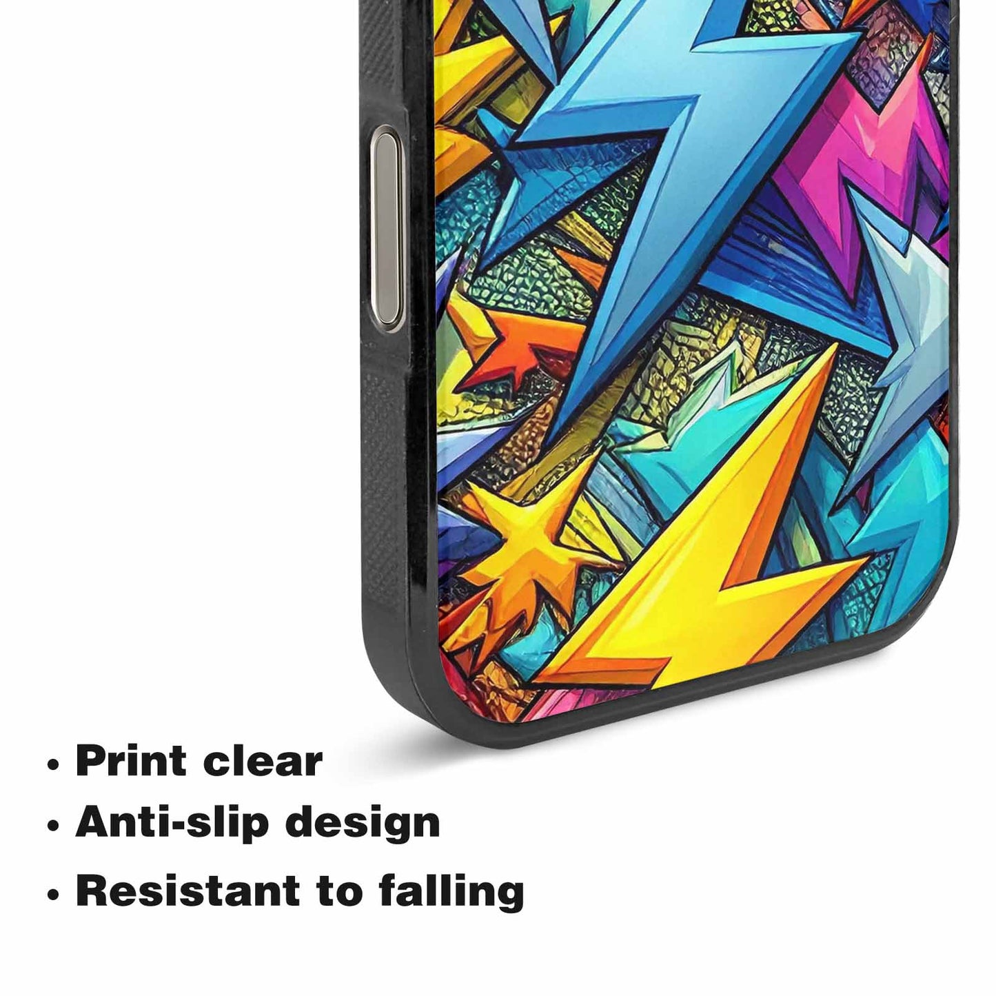 iPhone 16 Pro Case — Lightning Bolt Storm Pattern Hundreds Of, Custom Art Phone Cover