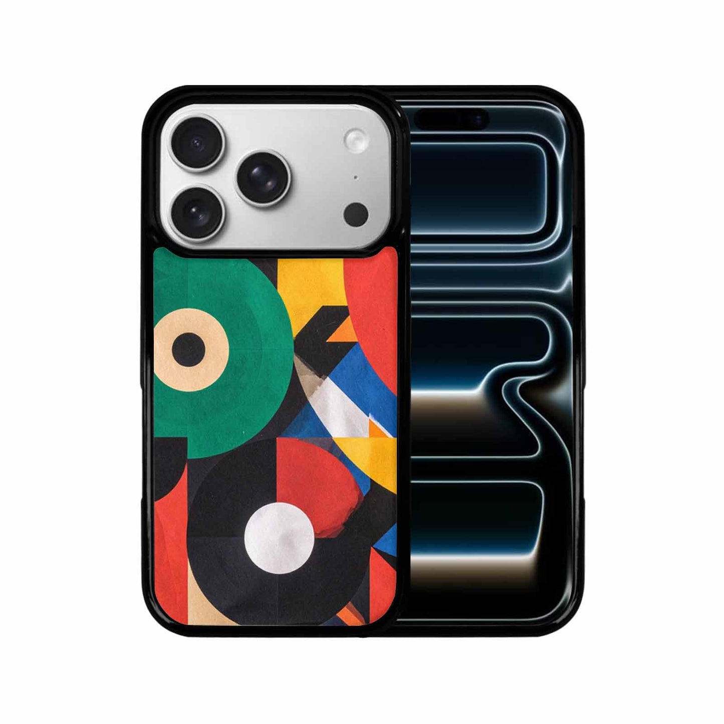 iPhone 17 Pro Case — Memphis Art Pattern Retro Vintage, Custom Print Case Cover