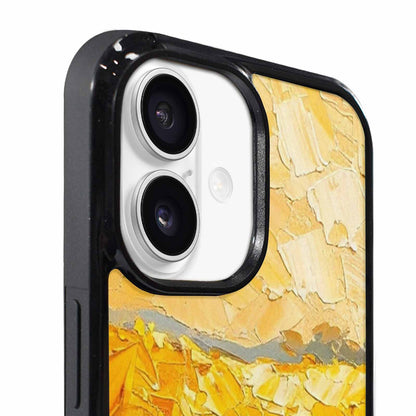 iPhone 17 Case — Impressionist Sunflower Brushstroke Pattern Floral, Custom Phone Case