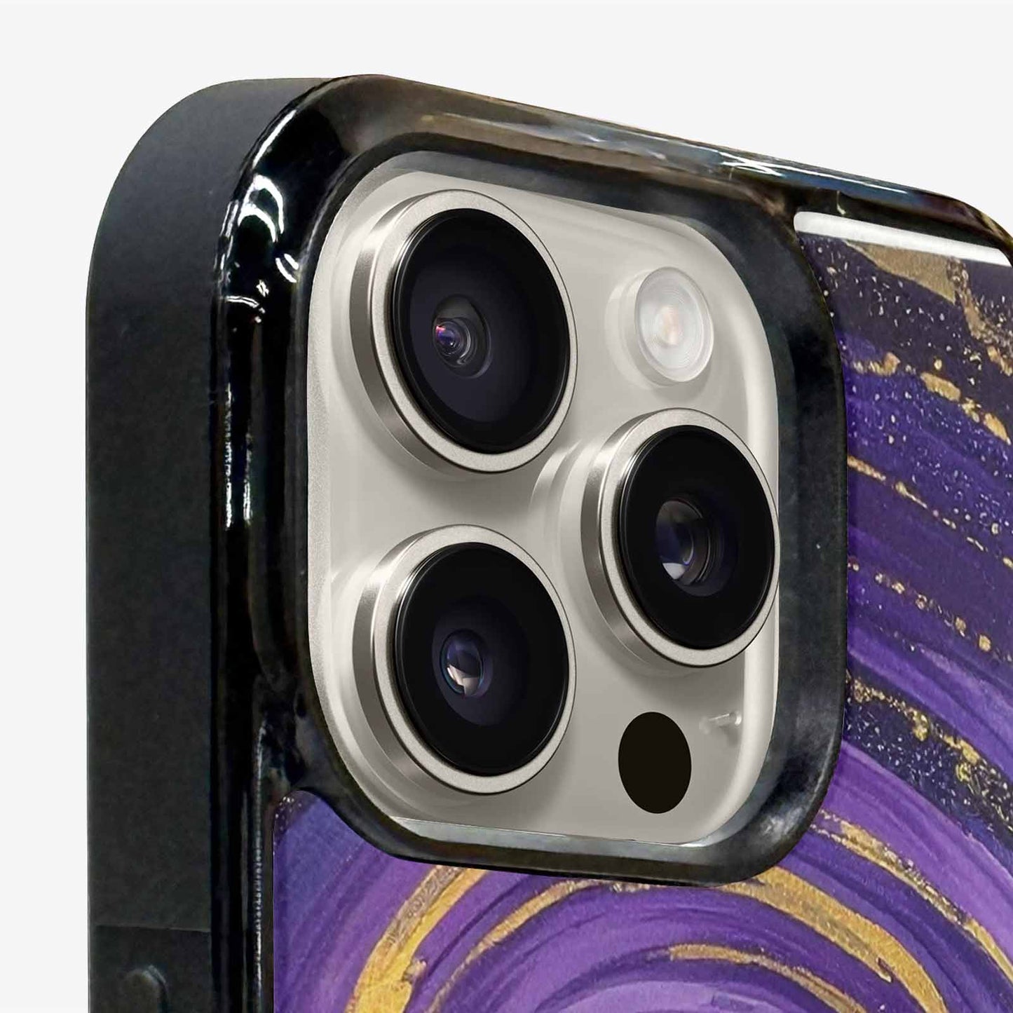 iPhone 16 Pro Case — Swirling Brushstroke Starry Night Texture Blended, Custom Print Case Cover