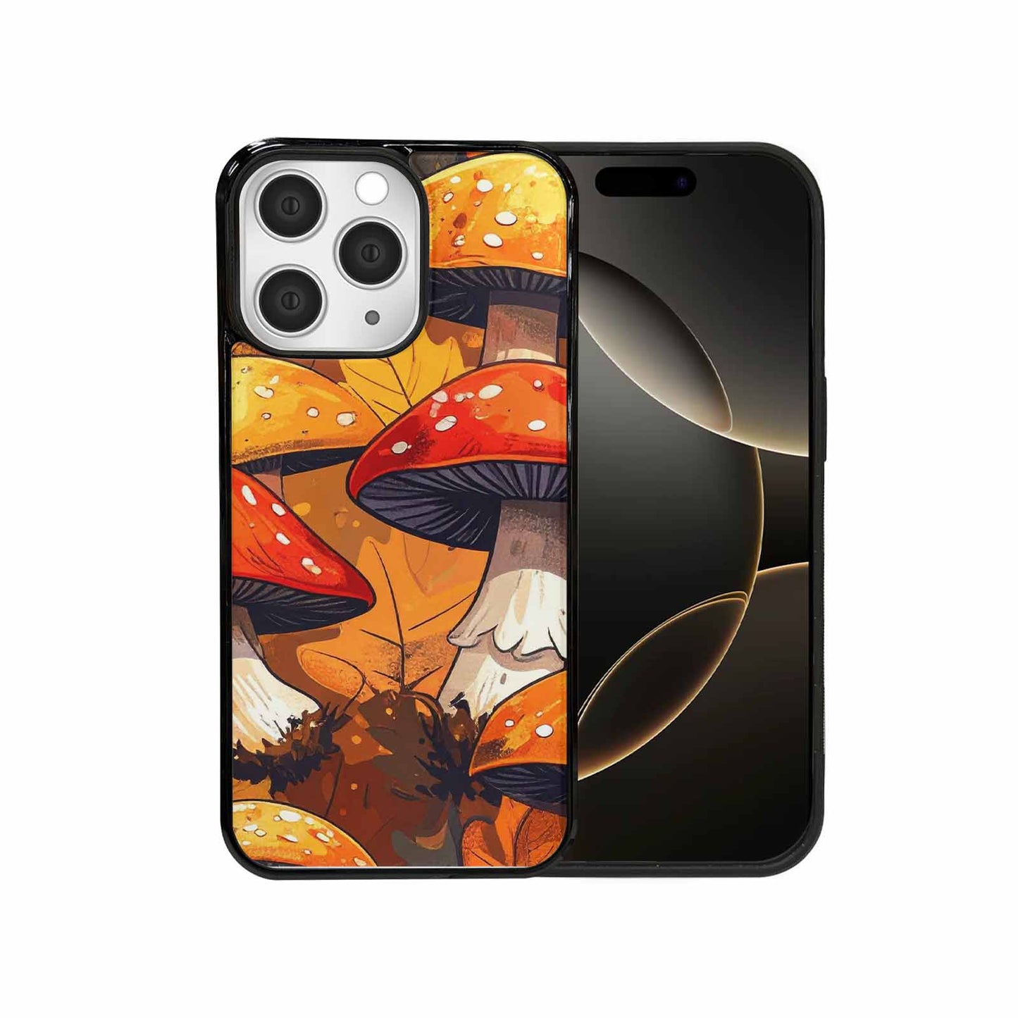 iPhone 15 Pro Max Case — Bold Autumn Mushroom Bold Autumn Mushroom, Custom Print Case Cover
