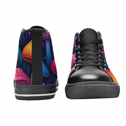 WOMEN'S Psychedelic Mushroom High Top Canvas Aesthetic Sneakers