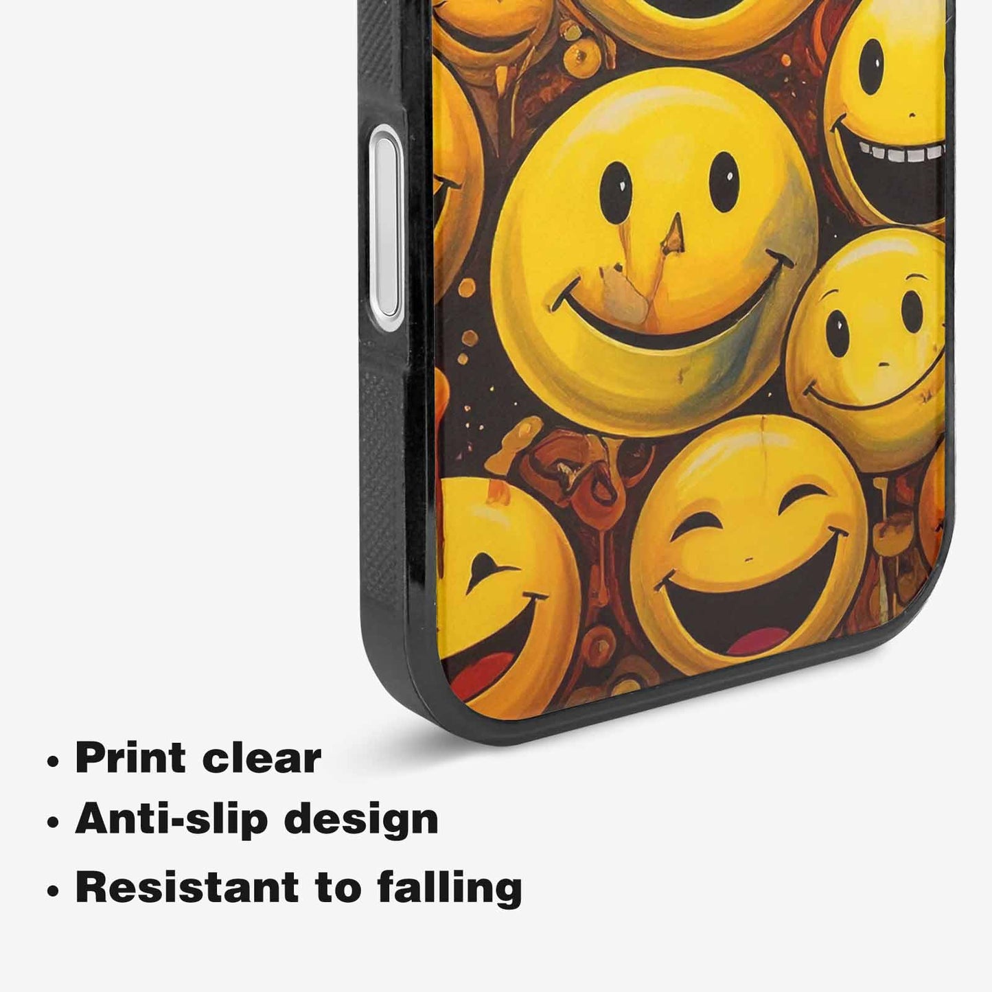 iPhone 16 Plus Case — Melting Moon Smiley Red Splatt Ipd, Unique Phone Case Design