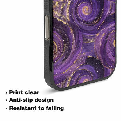iPhone 16 Pro Case — Swirling Brushstroke Starry Night Texture Blended, Custom Phone Case