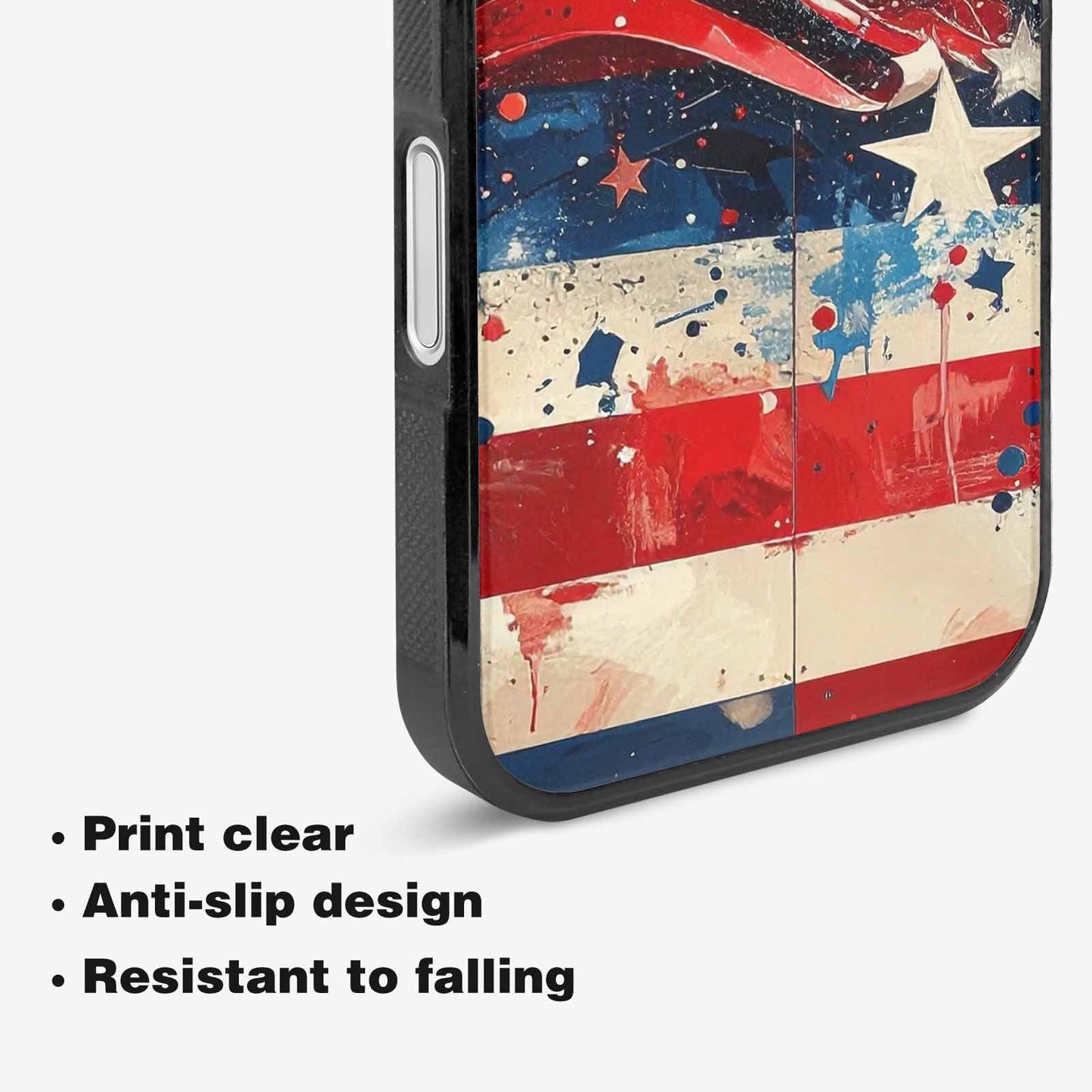 iPhone 16 Plus Case — Patriotic Stars And Stripes American Stars, Unique Phone Case Design