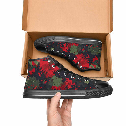 WOMEN'S Military Camouflage Blotch High Top Canvas Aesthetic Sneakers