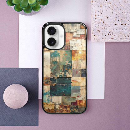 iPhone 16 Case — Distressed Grunge Texture Pattern Hundreds Of, Custom Printed Phone Case
