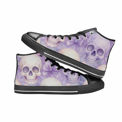 MEN'S Skulls - Pastel High Top Canvas Y2K Sneakers