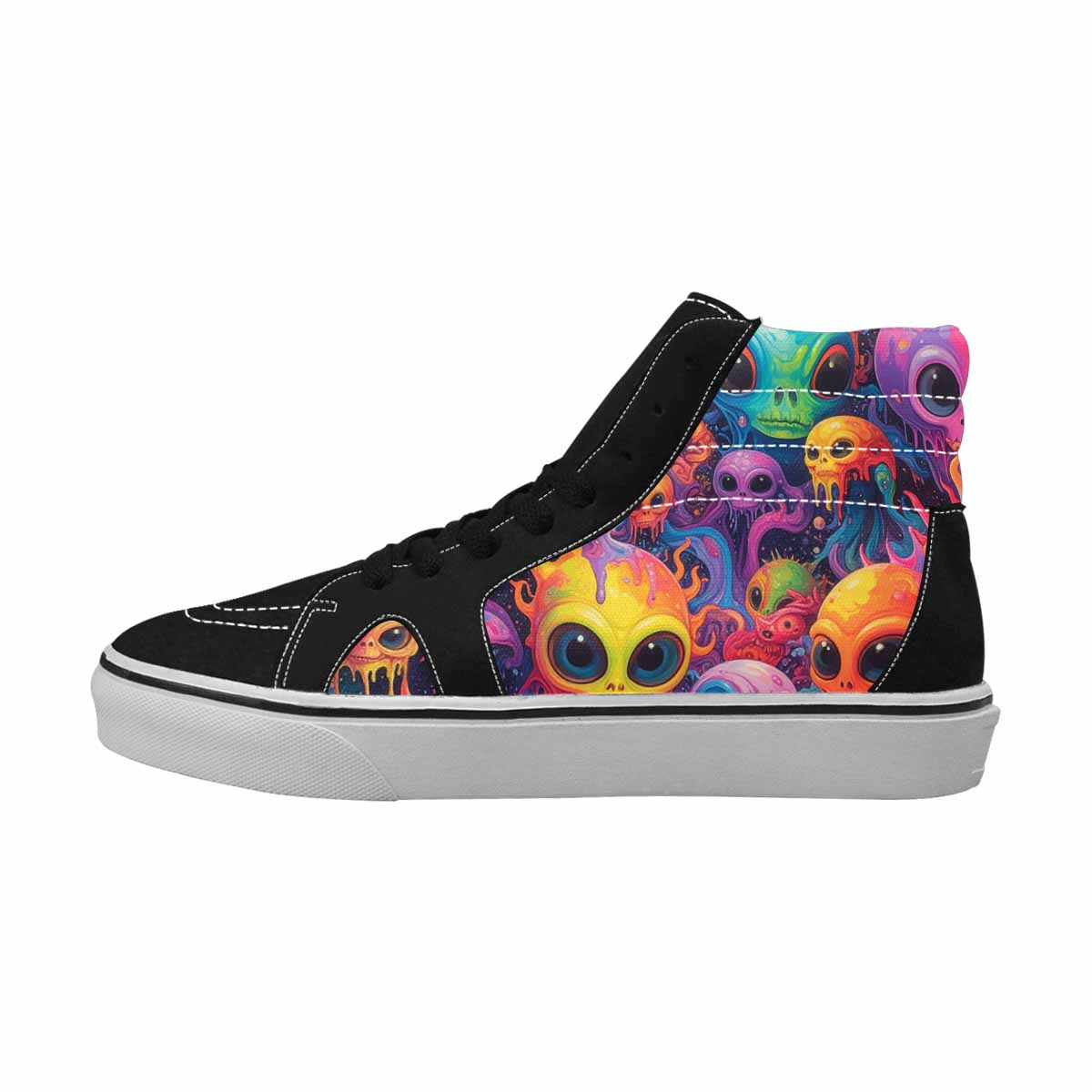 MEN'S Aliens  Tie Dye High Top Canvas Vivid Sneakers