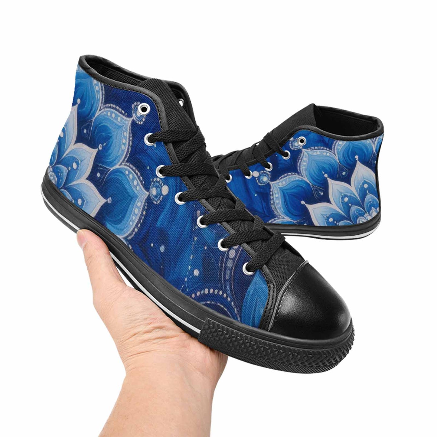 MEN'S Boho Mandala High Top Canvas Y2K Custom Shoes