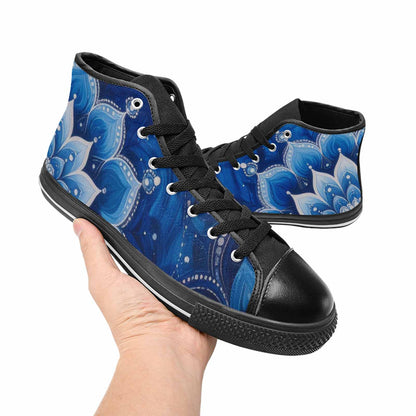 MEN'S Boho Mandala High Top Canvas Y2K Custom Shoes