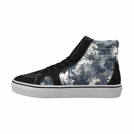 MEN'S Military Camouflage Blotch High Top Canvas Grunge Custom Sneakers