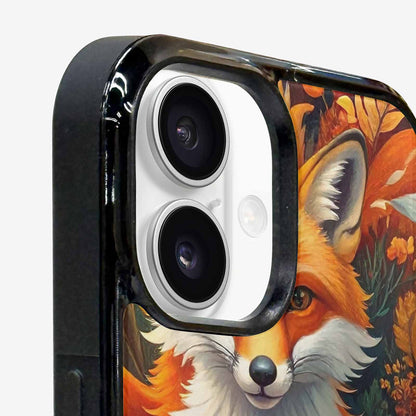 iPhone 16 Case — Fox Forest Fox Forest Pattern Hundreds, Custom Print Case Cover