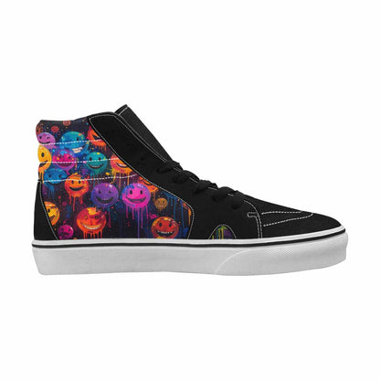 MEN'S Smiley Face High Top Canvas Original Design Aesthetic Shoes