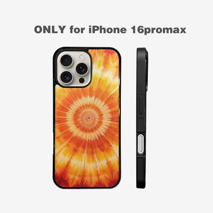 iPhone 16 Pro Max Case — Ombre Tie Dye Warm, Personalized Phone Case