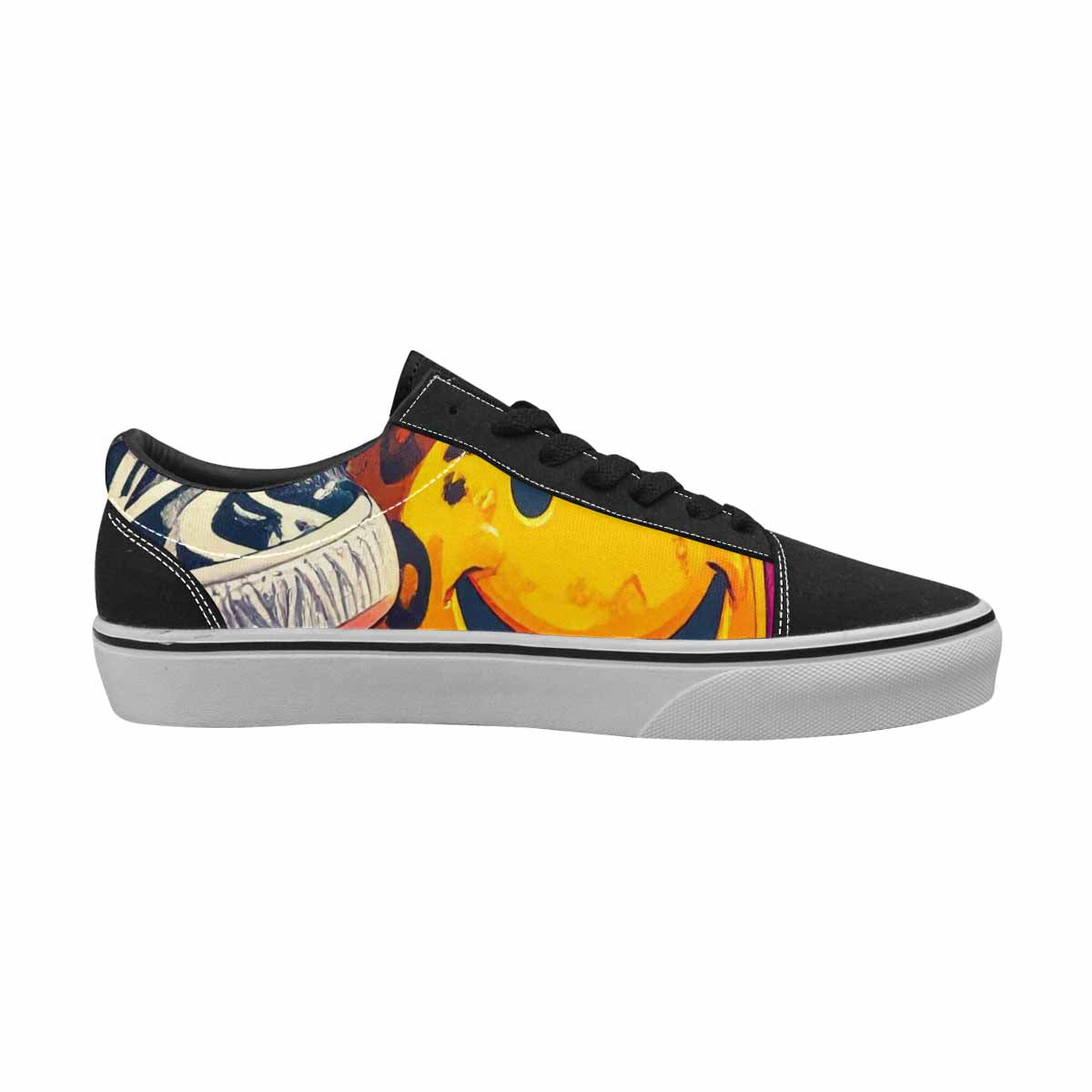 WOMEN'S Smiley Faces Lace-Up Canvas Dreamlike Custom Shoes