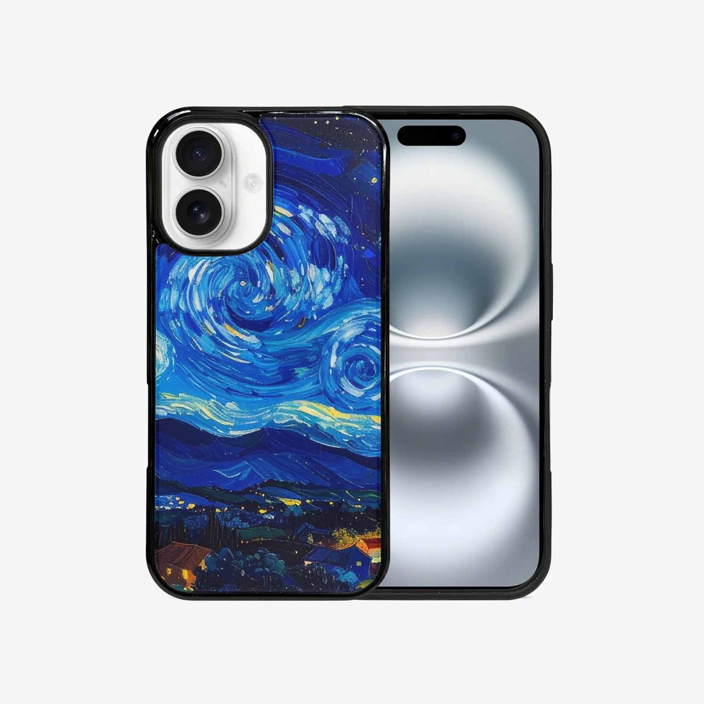iPhone 16 Case — Starry Night Van Gogh Paint Art, Custom Made Phone Cover