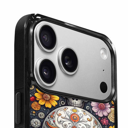 iPhone 17 Pro Max Case — Greyscale Black And White Gothic Skulls, Customized Protective Case