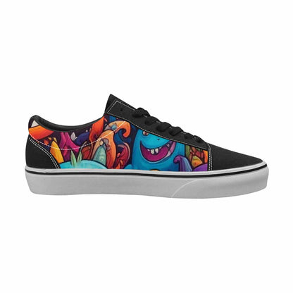 WOMEN'S Monsters (general) Lace-Up Canvas Neon Fantasy Shoes